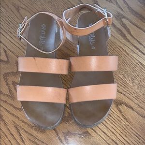 Brown espadrille sandals